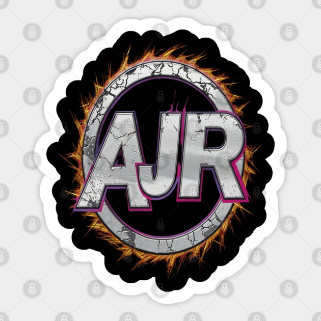 Glitch burnt AJR logo Sticker by thestaroflove